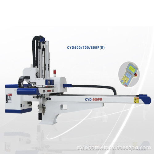 Oversea service provided pneumatic robot arm in Injection molding machine